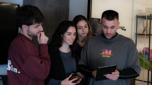 Equipo Meraki en producción audiovisual
